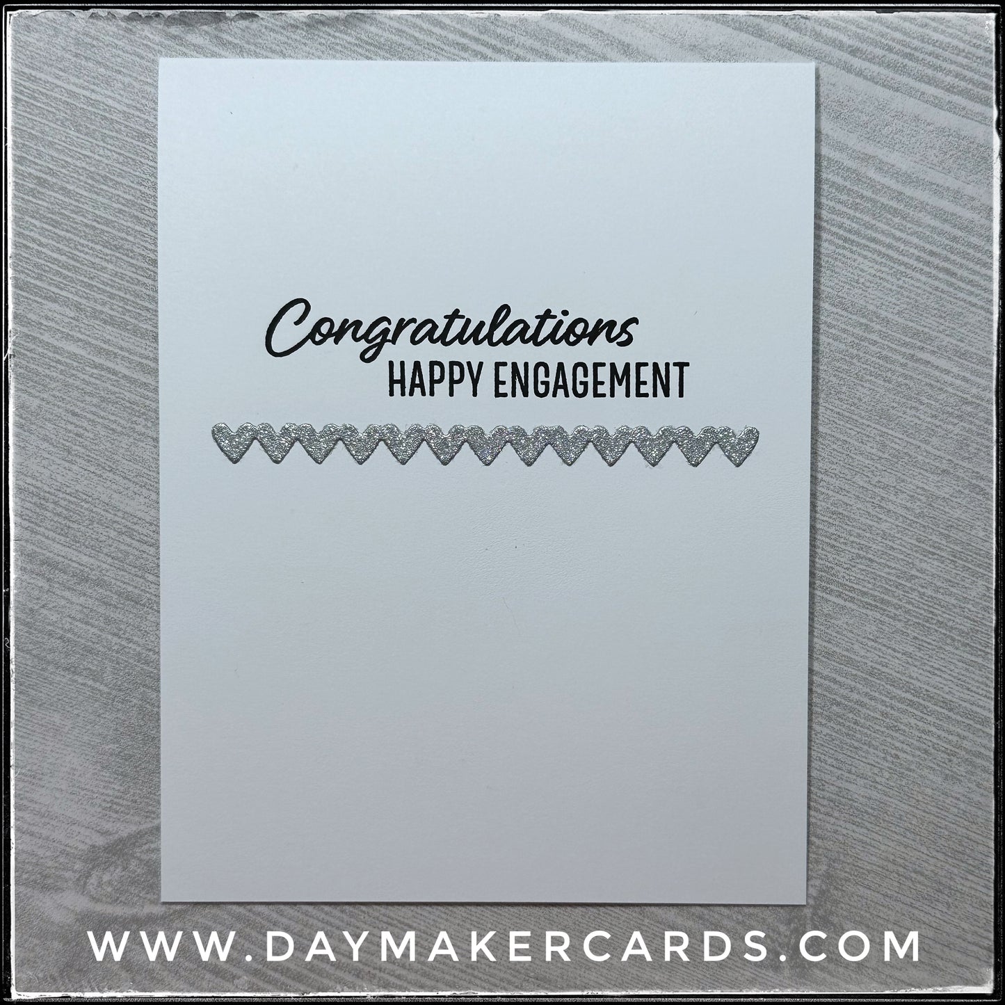 Happy Engagement [Silver] Handmade Card