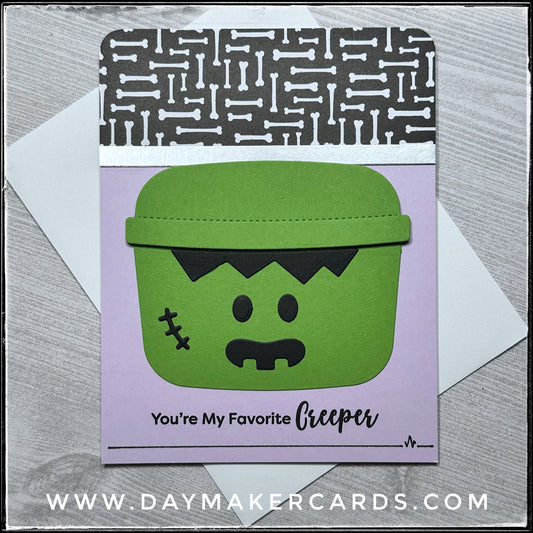 You're My Favorite Creeper Handmade Card