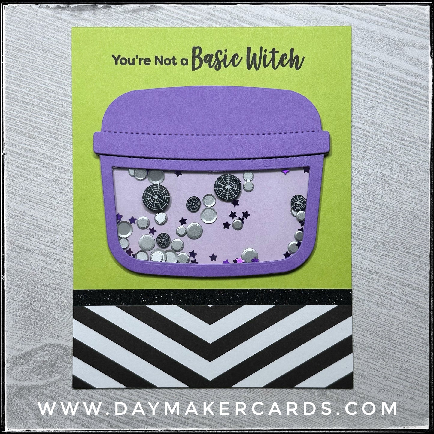 Shaker - Basic Witch Handmade Card