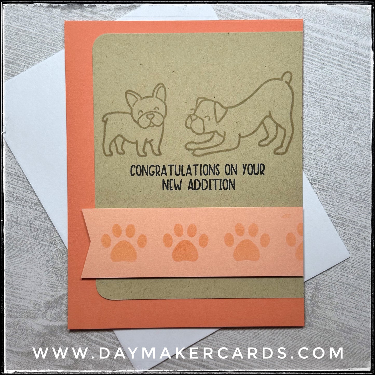 Congratulations On Your New Addition [Dog] Handmade Card