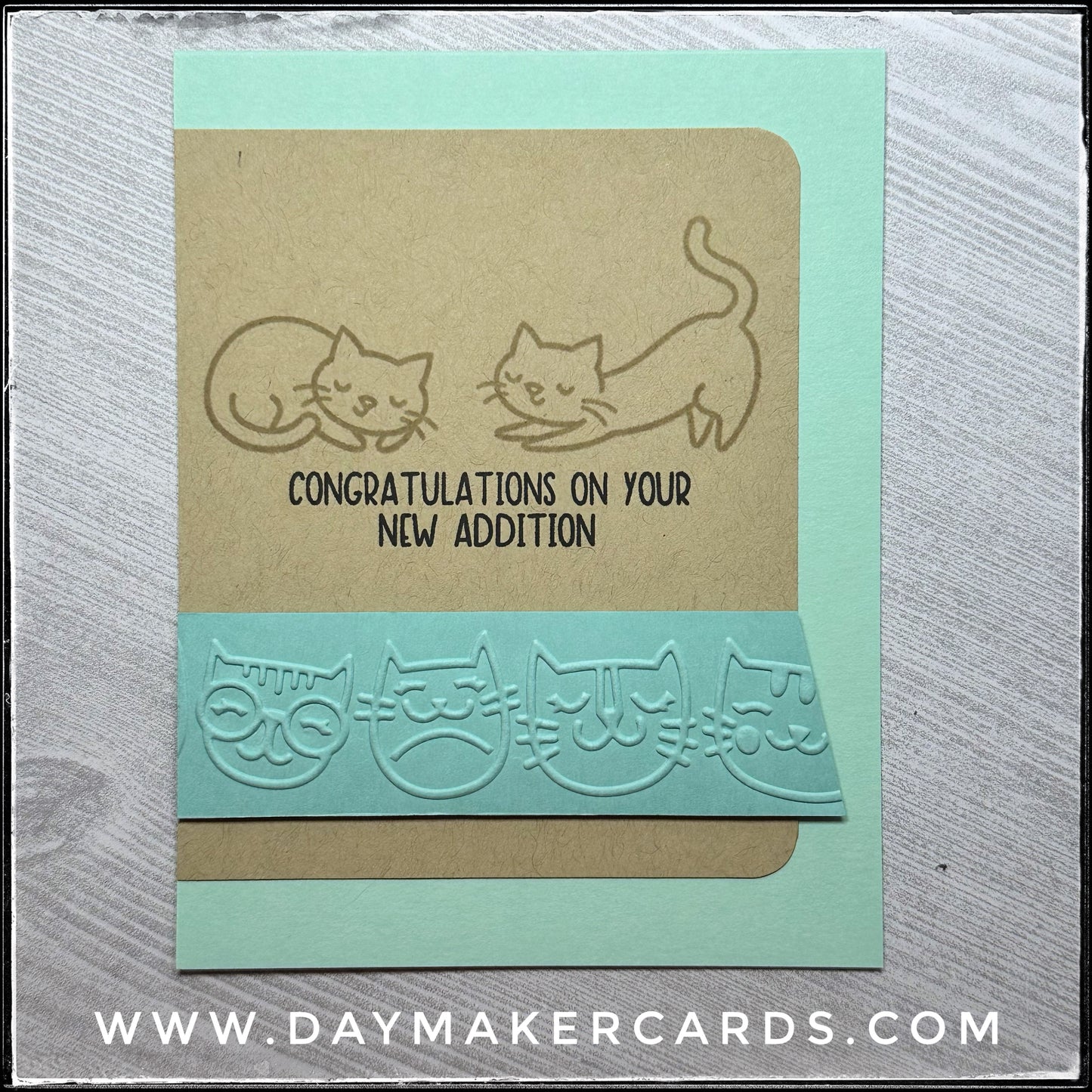 Congratulations On Your New Addition [Cat] Handmade Card