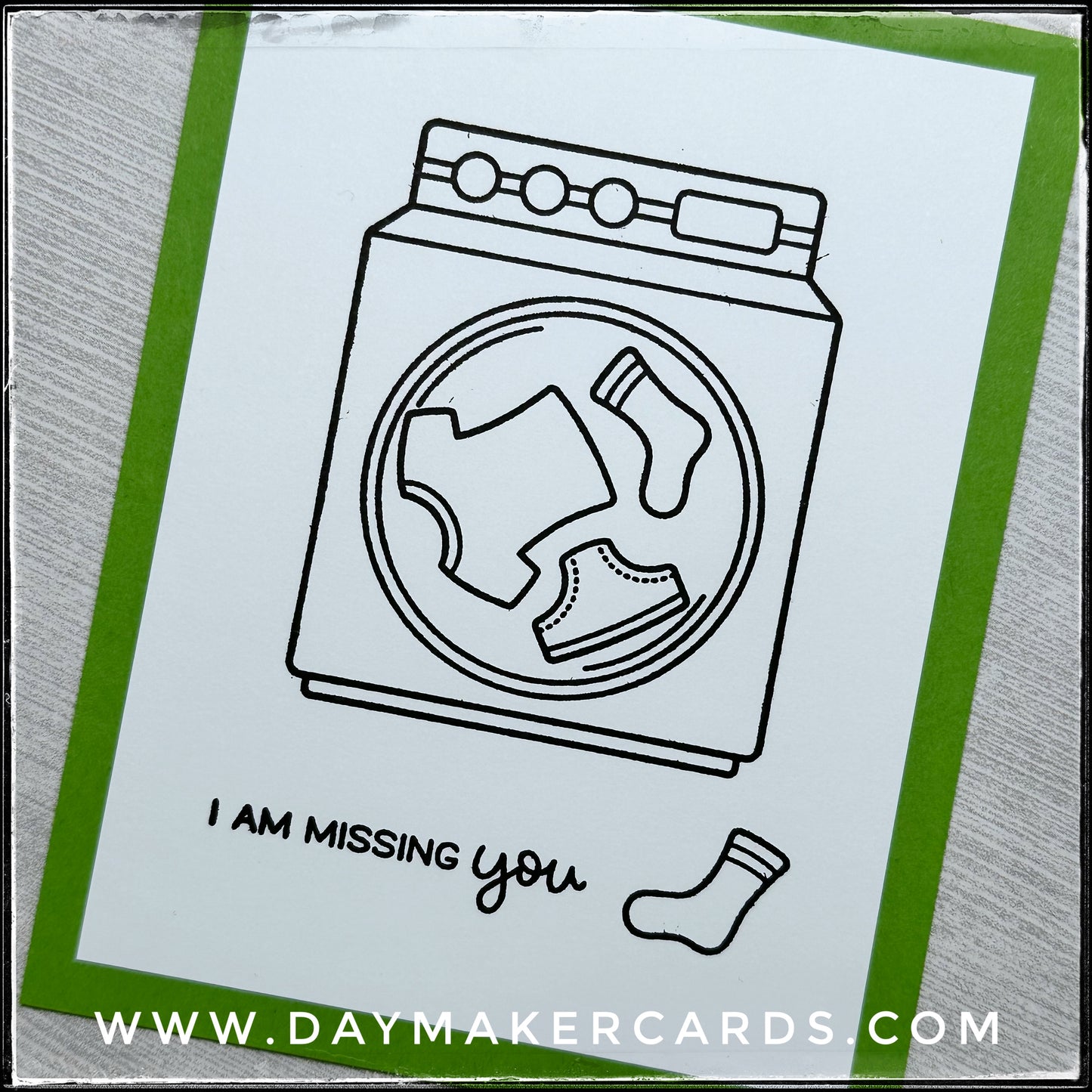 I'm Missing You Handmade Card