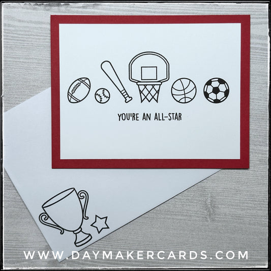 You're An All-Star Handmade Card