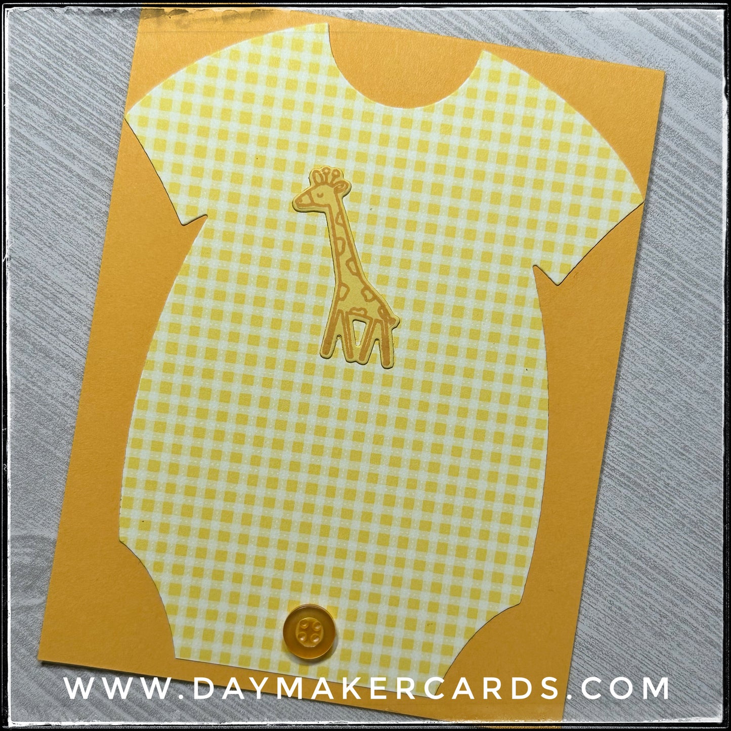 Giraffe Onesie Handmade Card