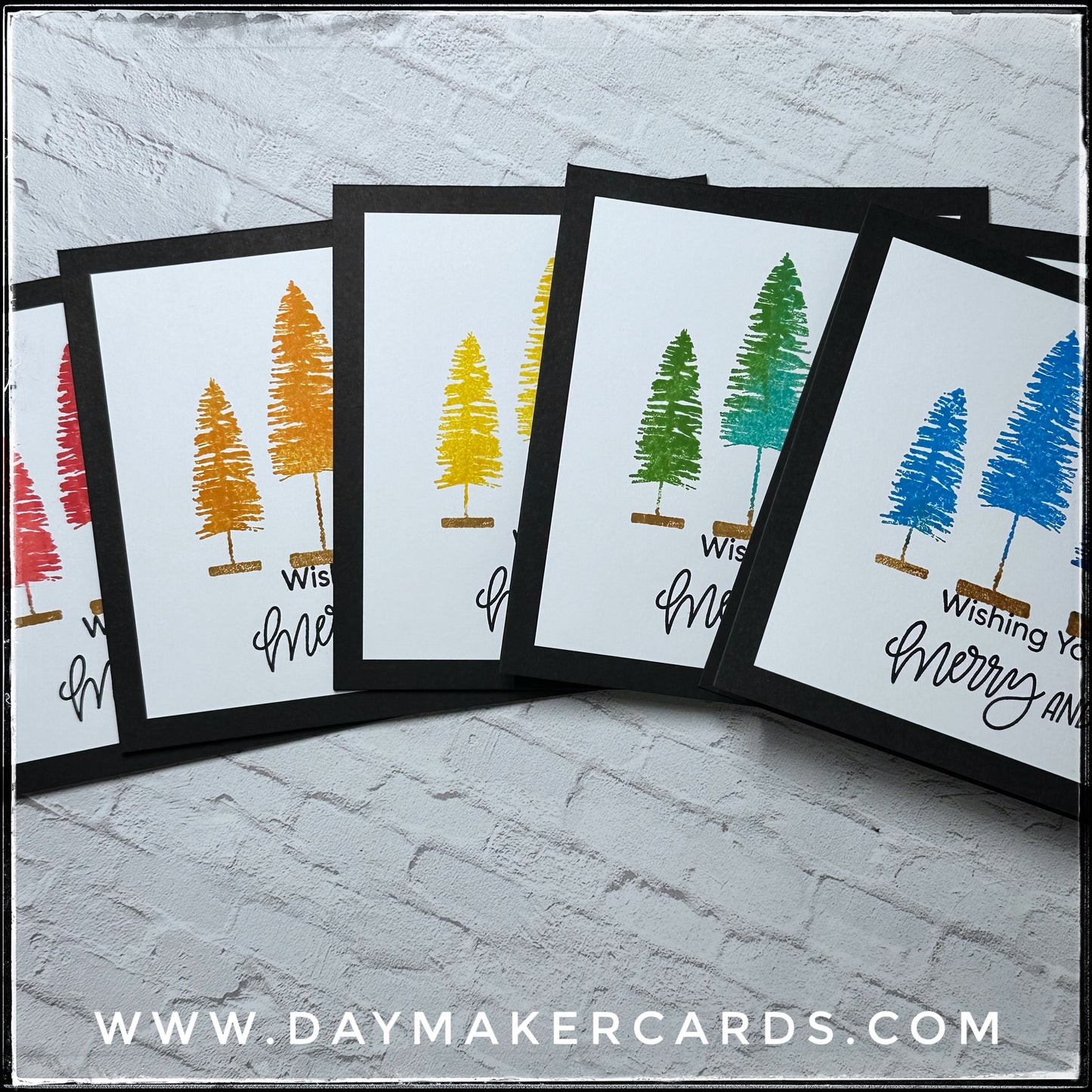 Set - Merry and Bright Handmade Cards