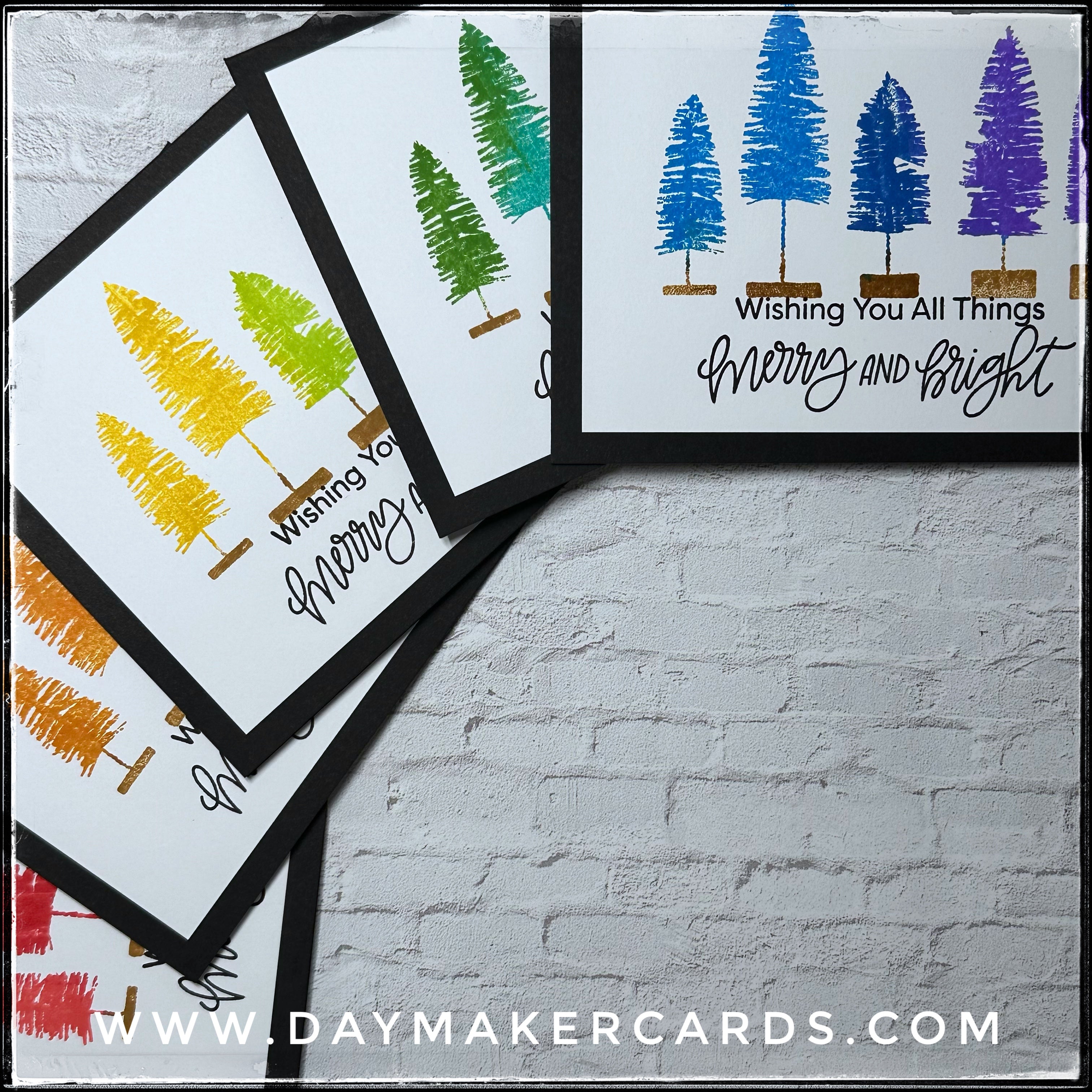 Set - Merry and Bright Handmade Cards – Day Maker Cards
