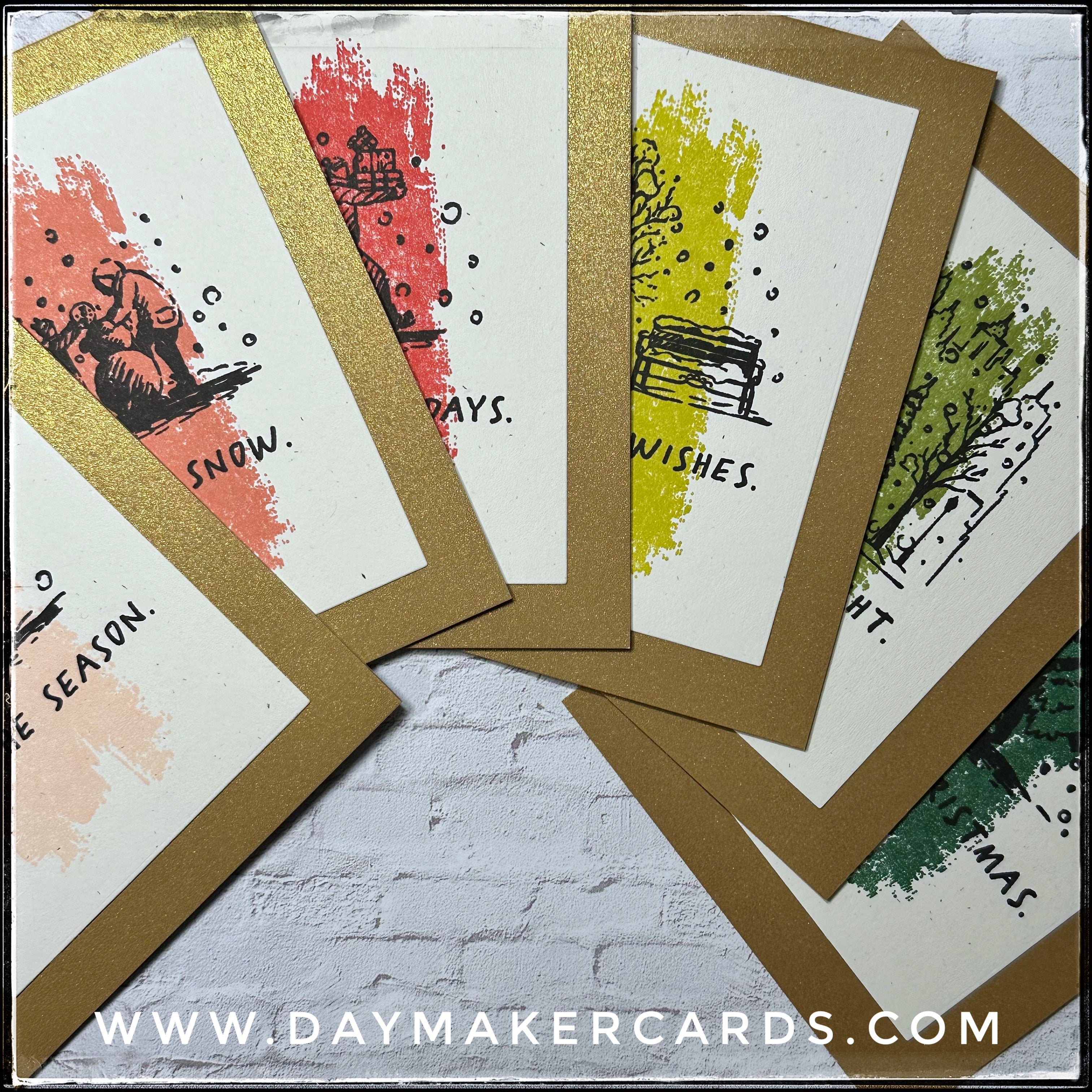 Set - Assorted Holiday Handmade Cards – Day Maker Cards