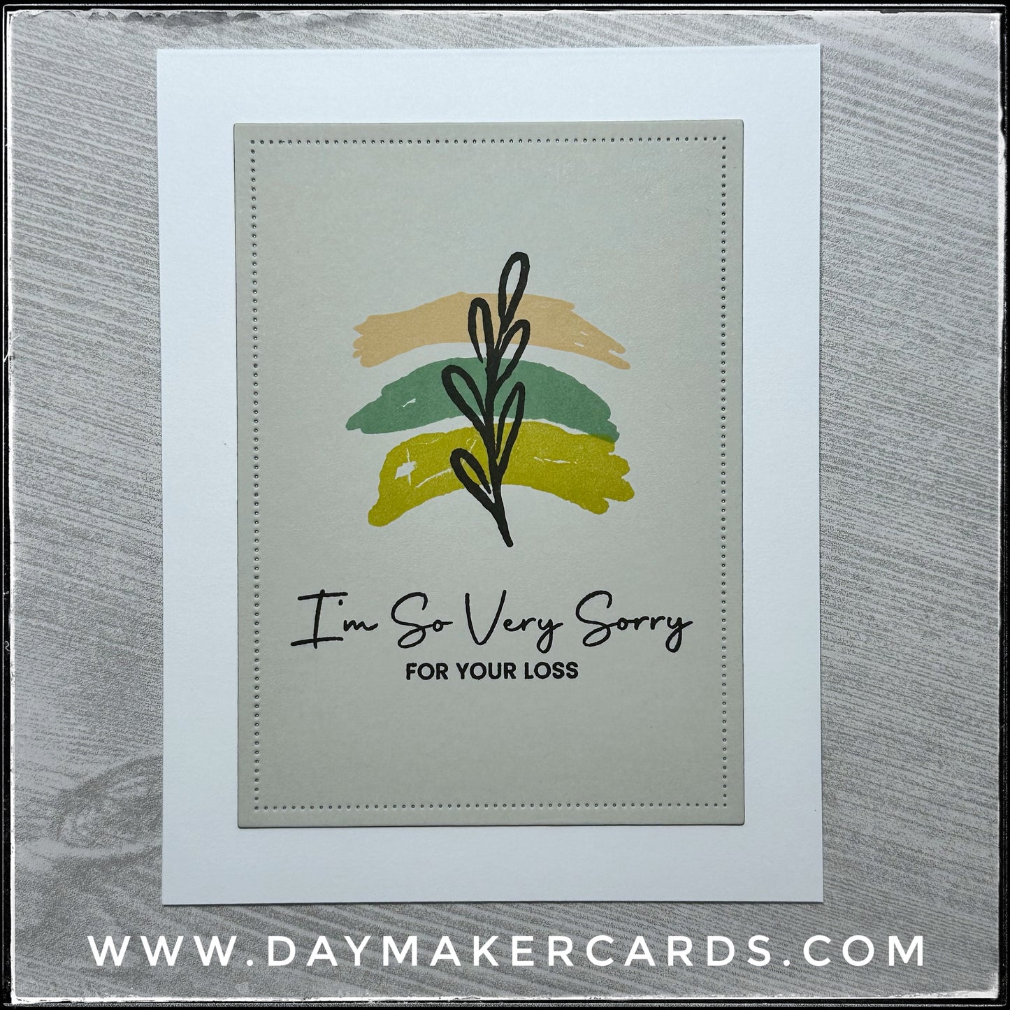 I'm So Very Sorry Handmade Card