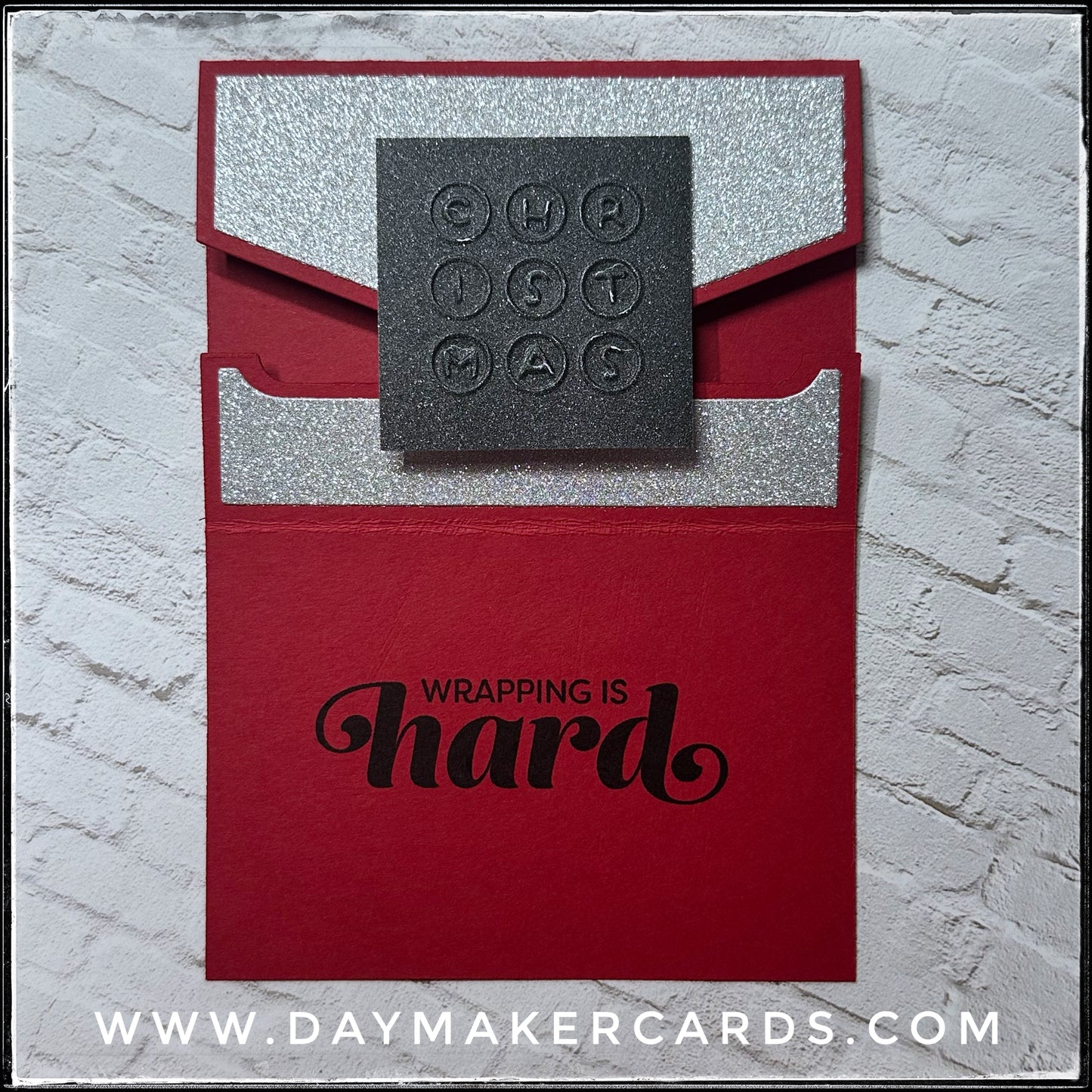 Christmas - Wrapping Is Hard Gift Card Holder