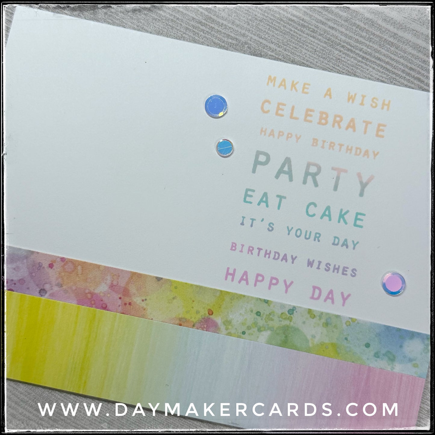 Eat Cake Birthday Handmade Card