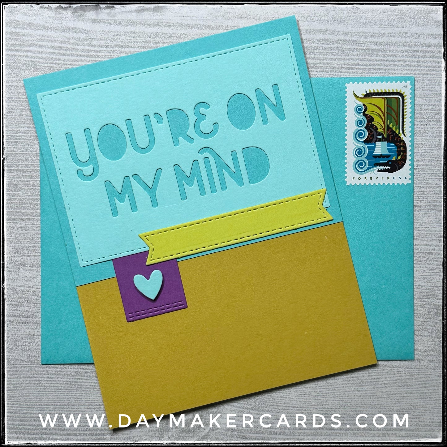 You're On My Mind Handmade Card