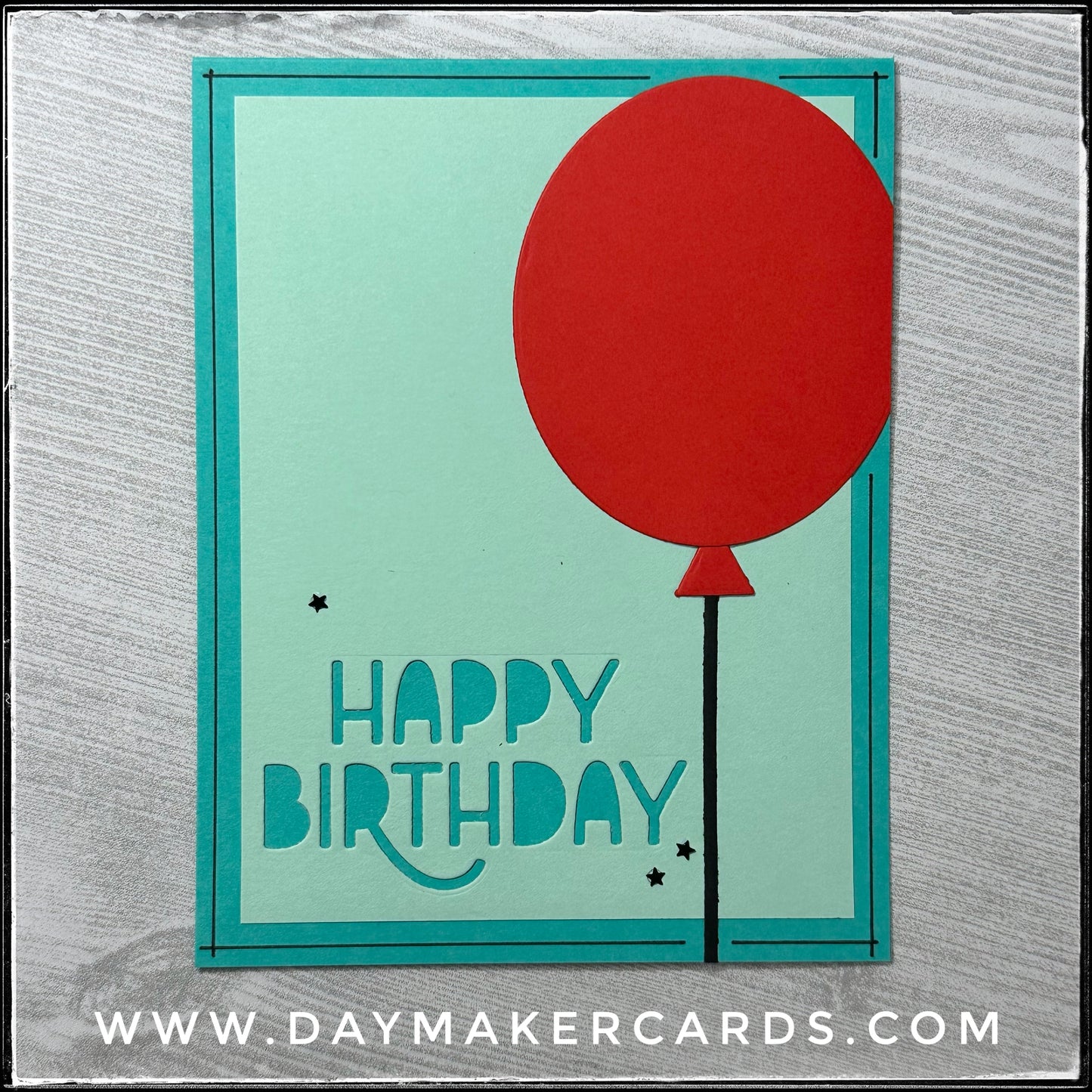 Happy Birthday Balloon Handmade Card