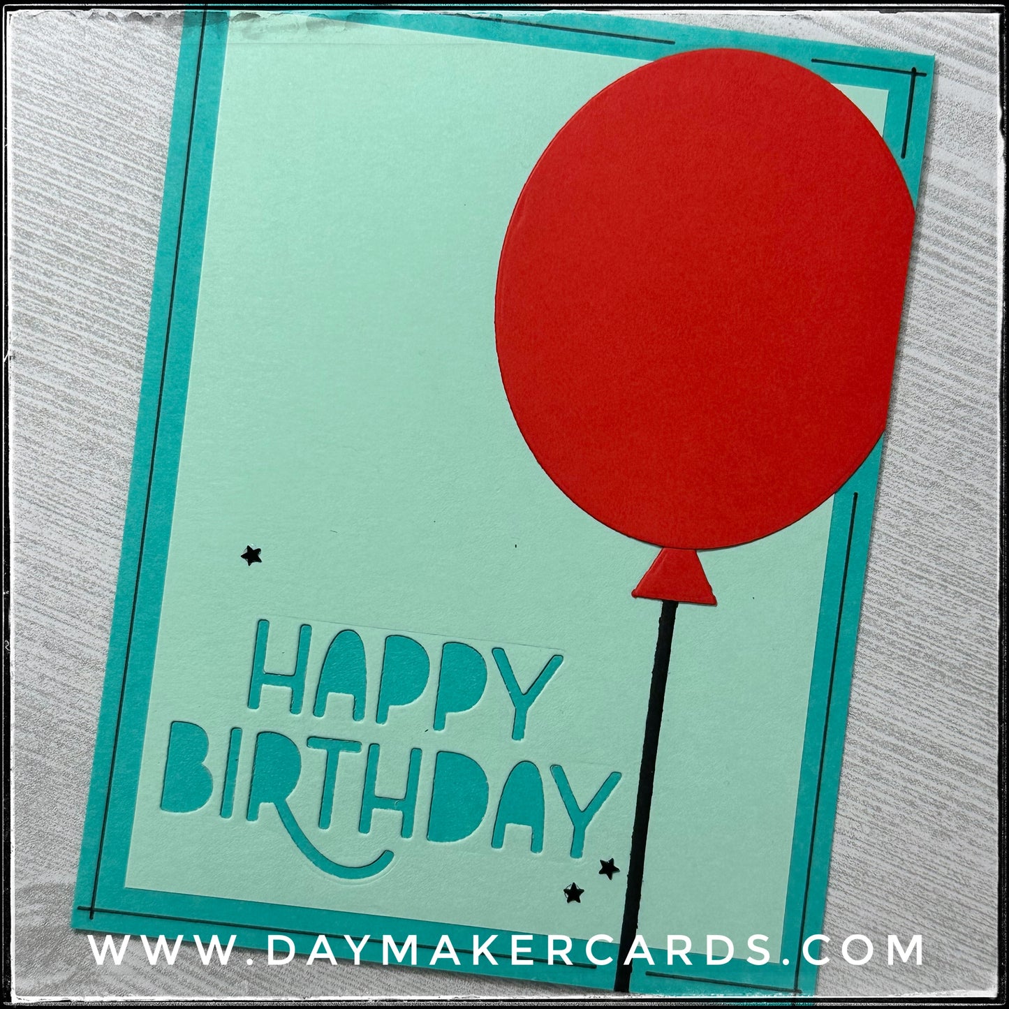 Happy Birthday Balloon Handmade Card