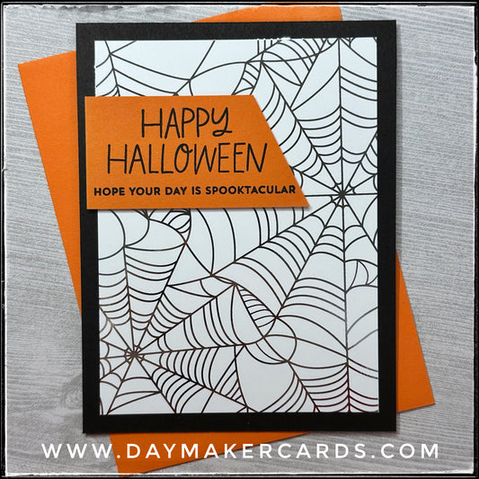 Happy Halloween Foil Handmade Card