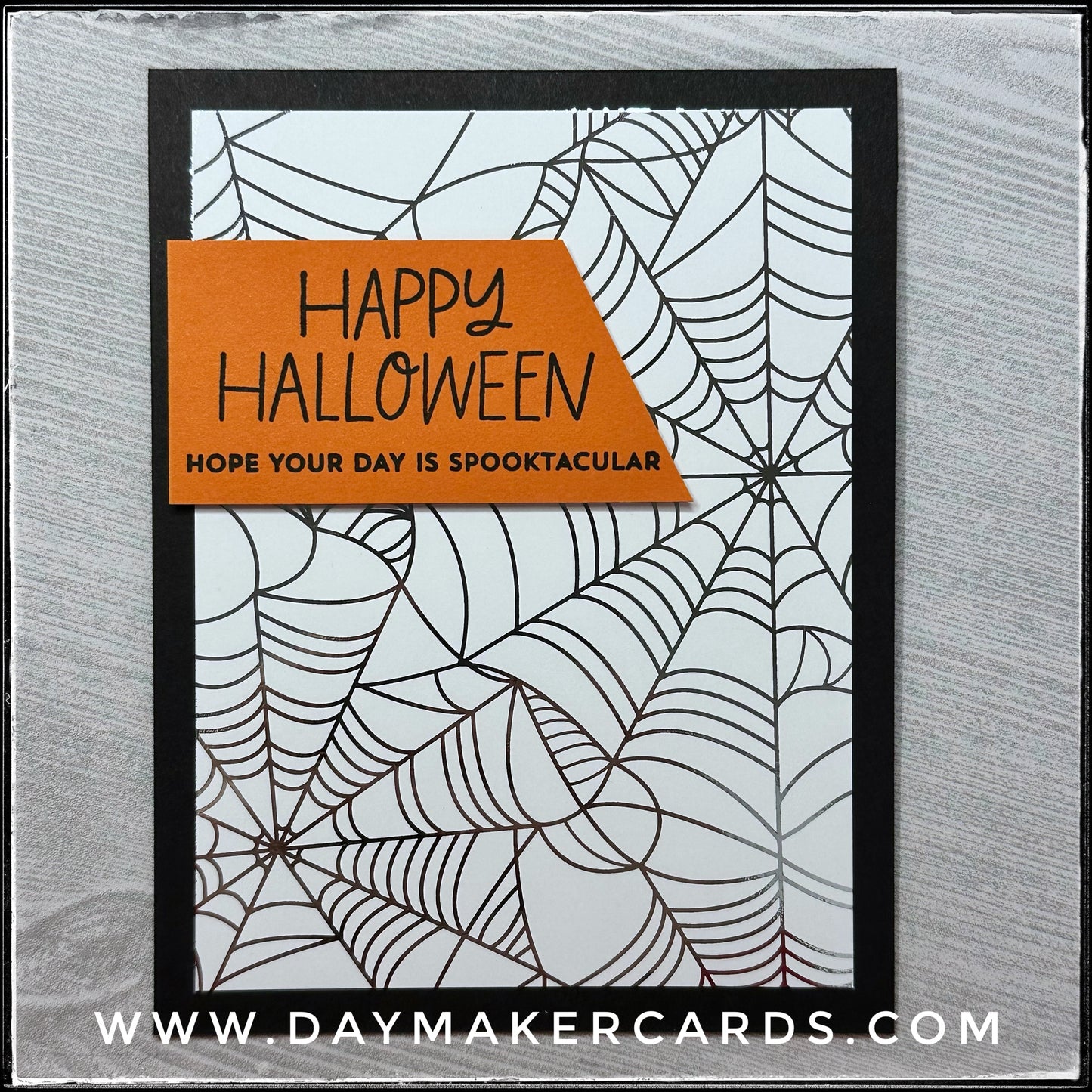 Happy Halloween Foil Handmade Card
