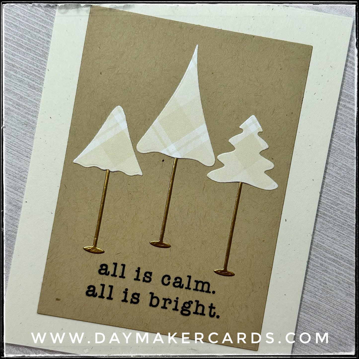 All Is Calm Handmade Card