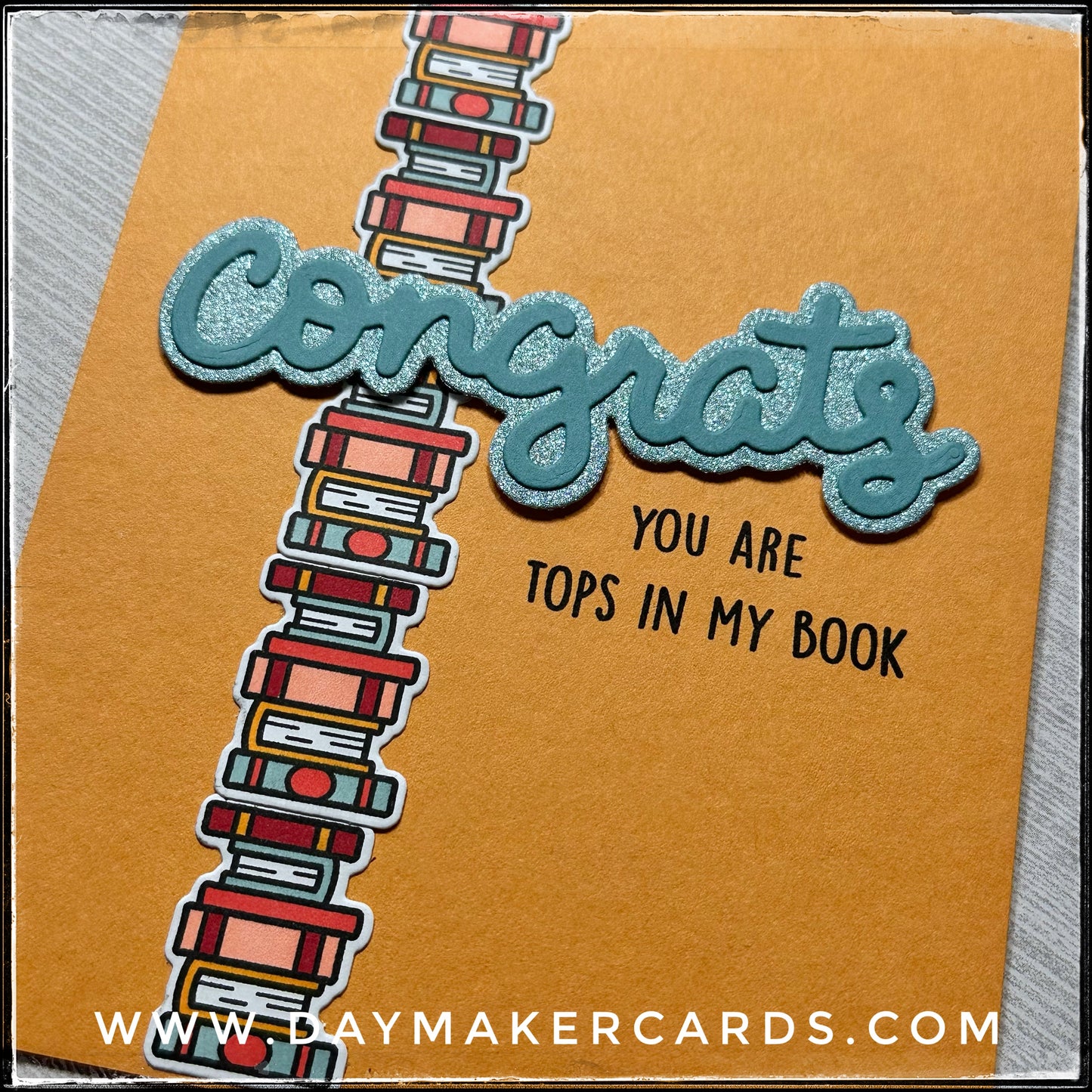 Tops In My Book Handmade Card