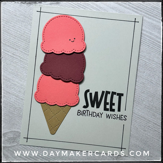 Sweet Birthday Wishes Handmade Card