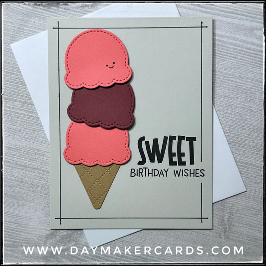 Sweet Birthday Wishes Handmade Card