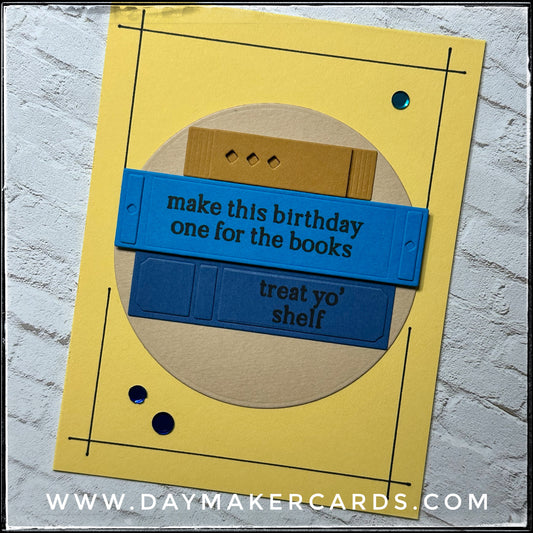 One For The Books Handmade Card