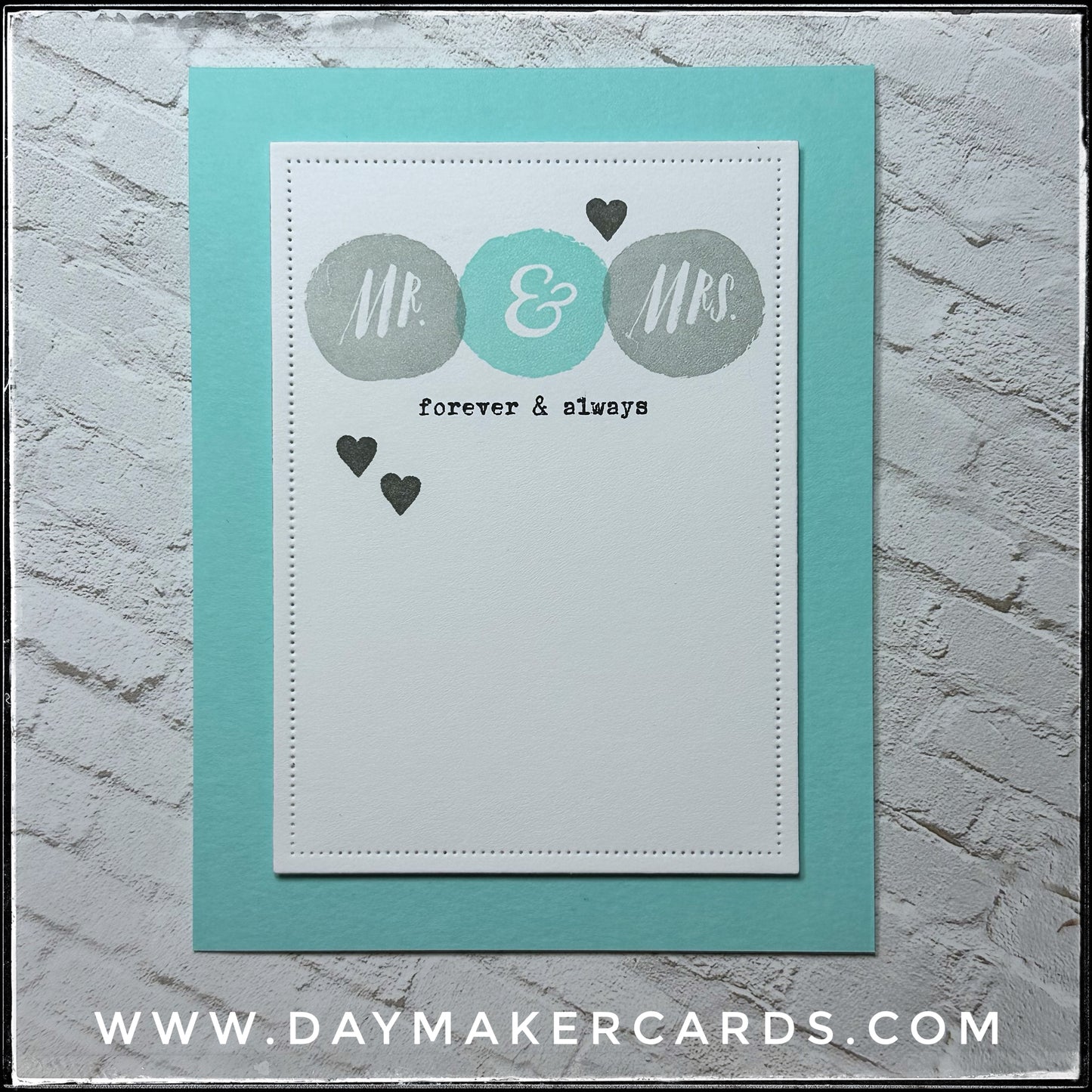 Mr. & Mrs. Forever & Always Handmade Card