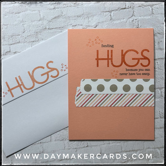 Sending Hugs Handmade Card