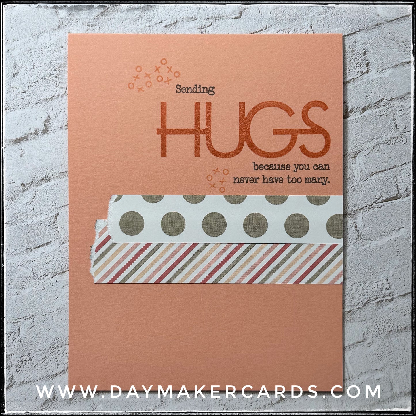 Sending Hugs Handmade Card