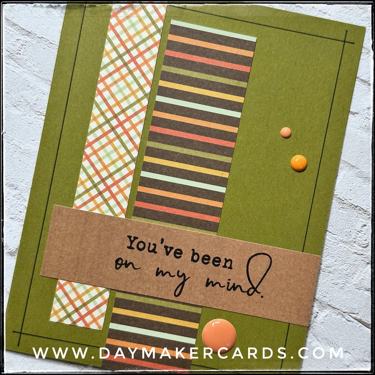 You've Been On My Mind Handmade Card