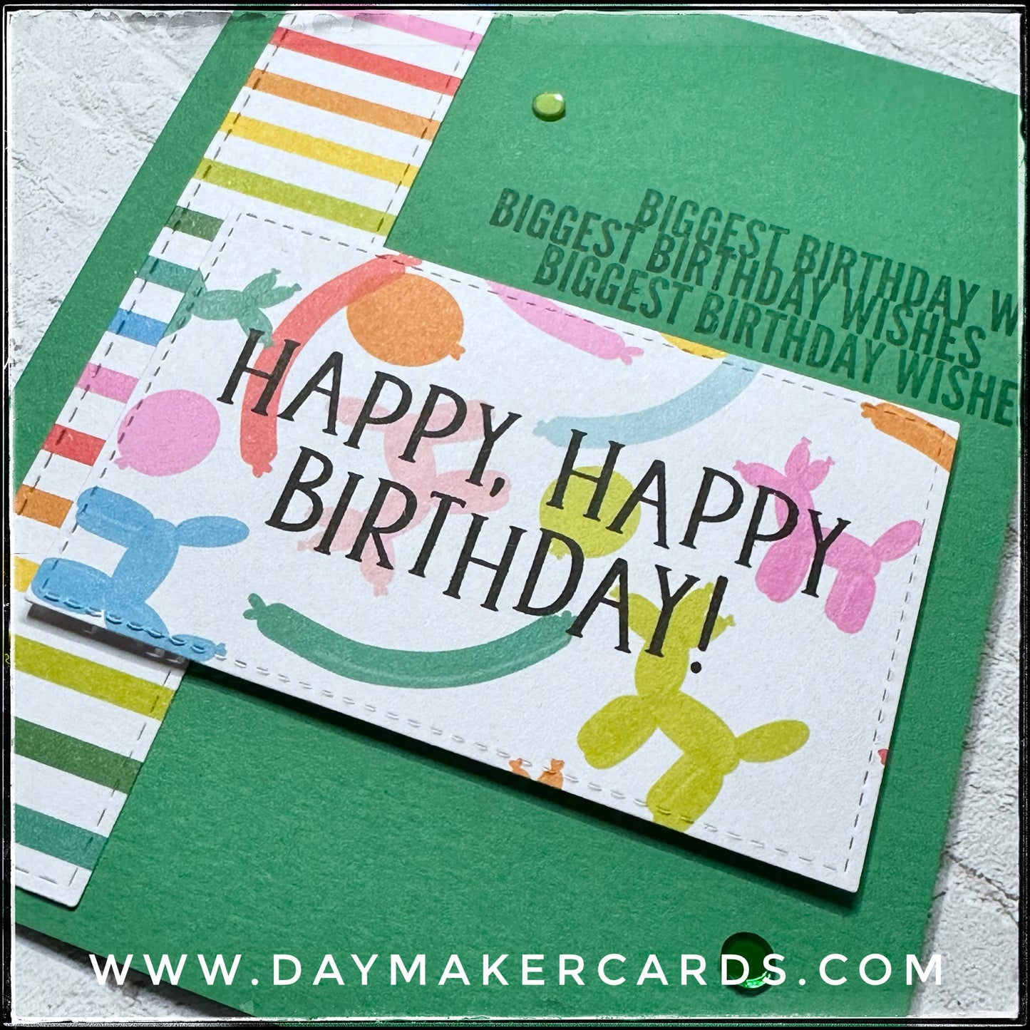 Happy, Happy Birthday Handmade Card