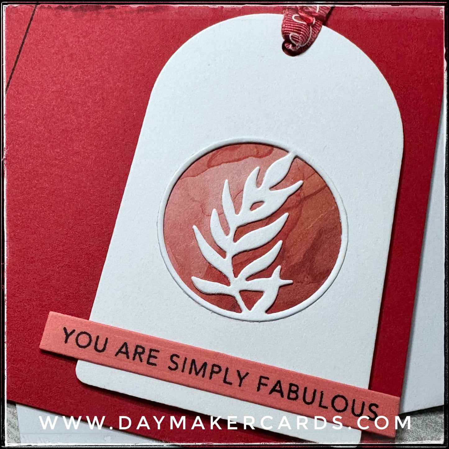 Simply Fabulous Floral Tag Handmade Card