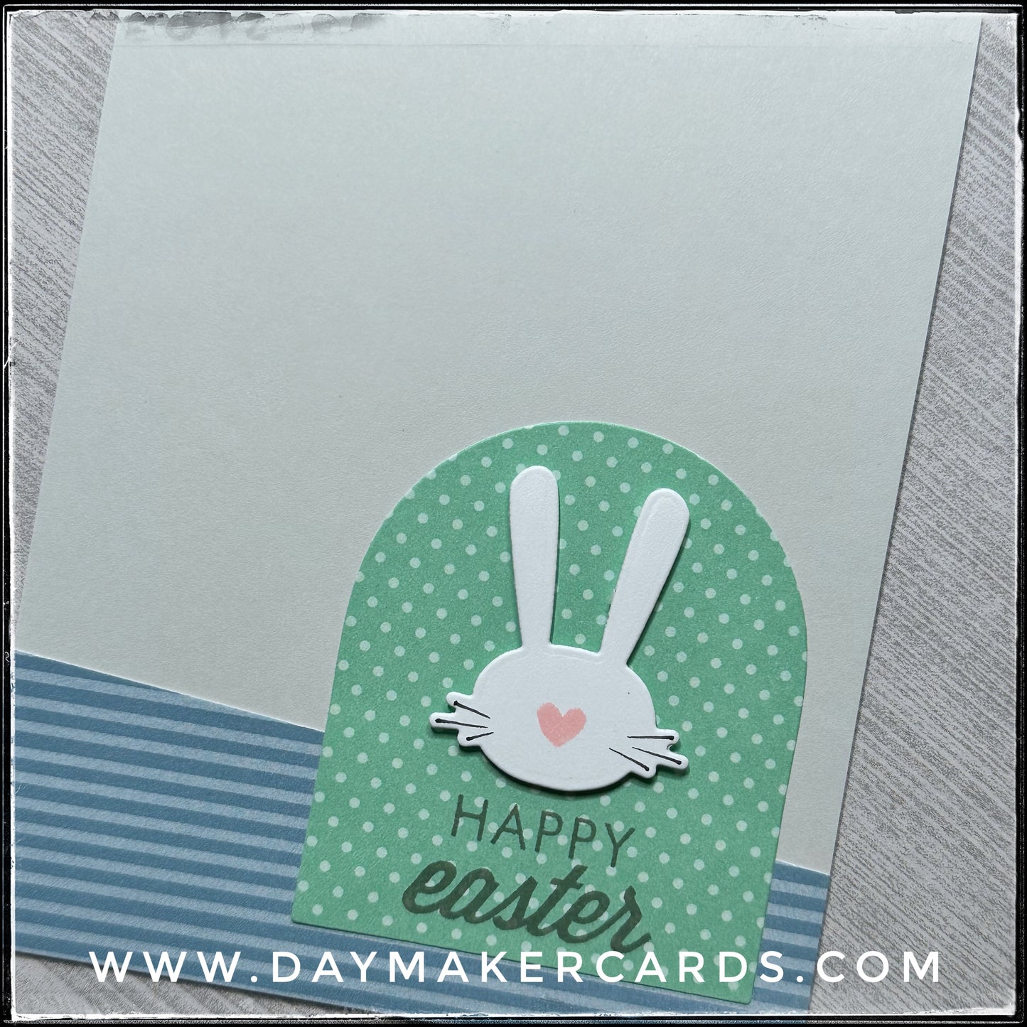 Bunny Happy Easter Handmade Card