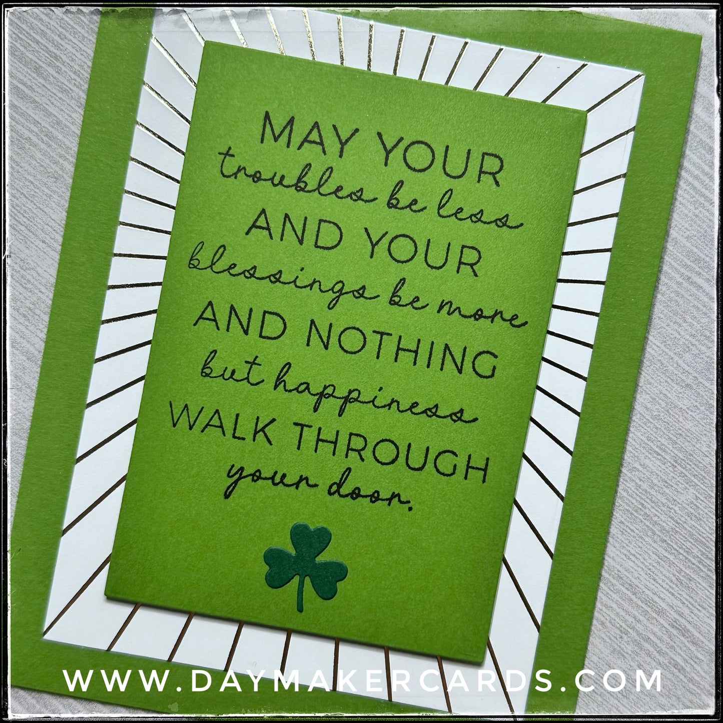 Irish Blessings Handmade Card