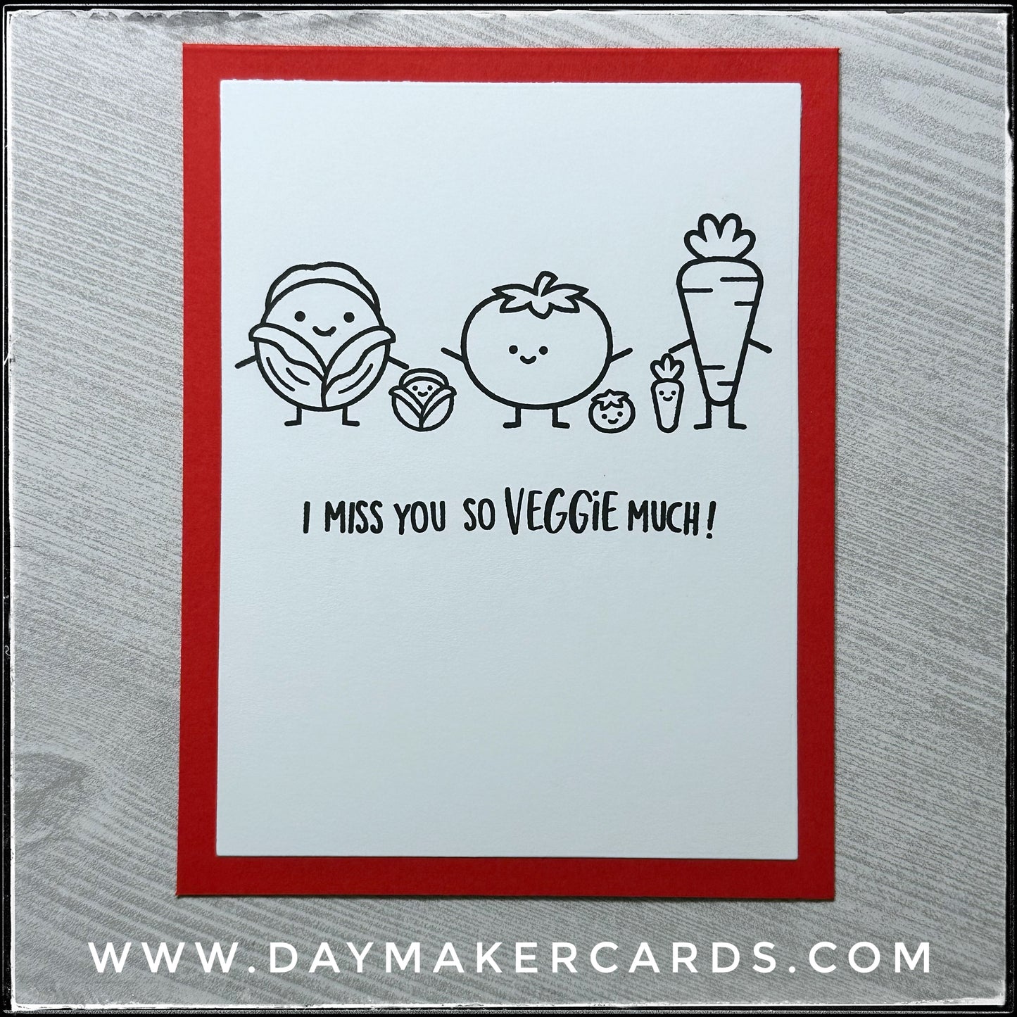 So Veggie Much Handmade Card