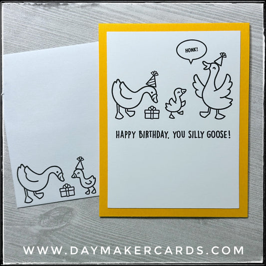 Happy Birthday, Silly Goose Handmade Card