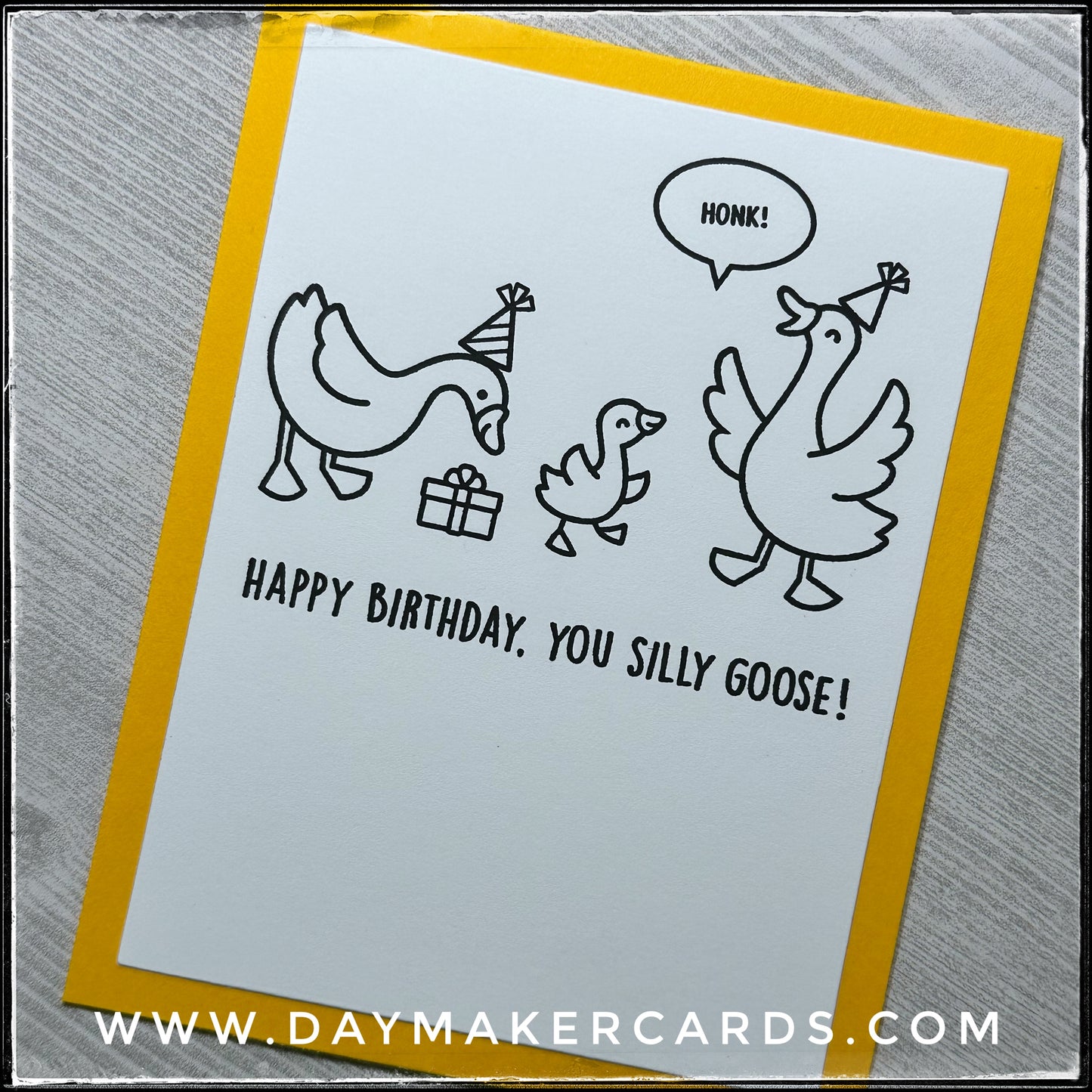 Happy Birthday, Silly Goose Handmade Card