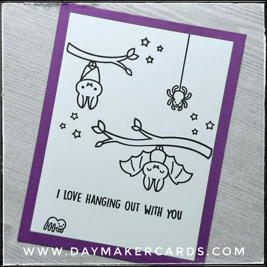 I Love Hanging Out Handmade Card