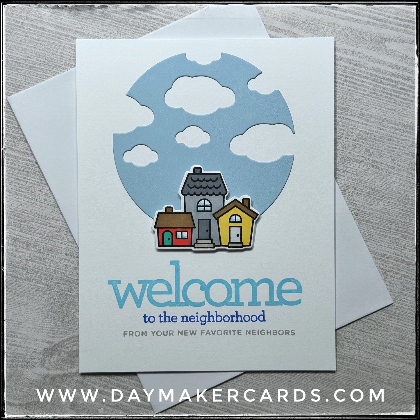 Welcome to the Neighborhood Handmade Card