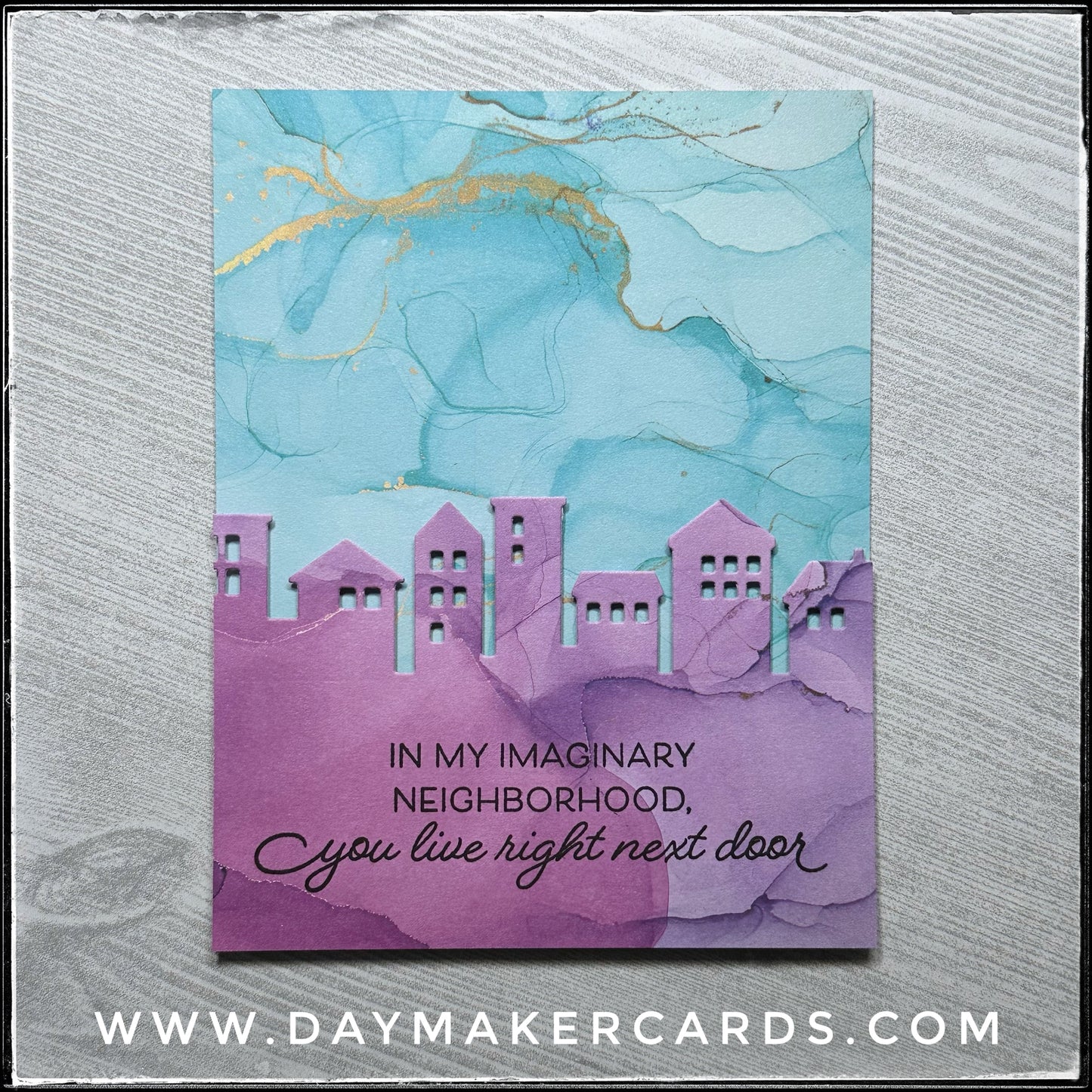 You Live Right Next Door Handmade Card