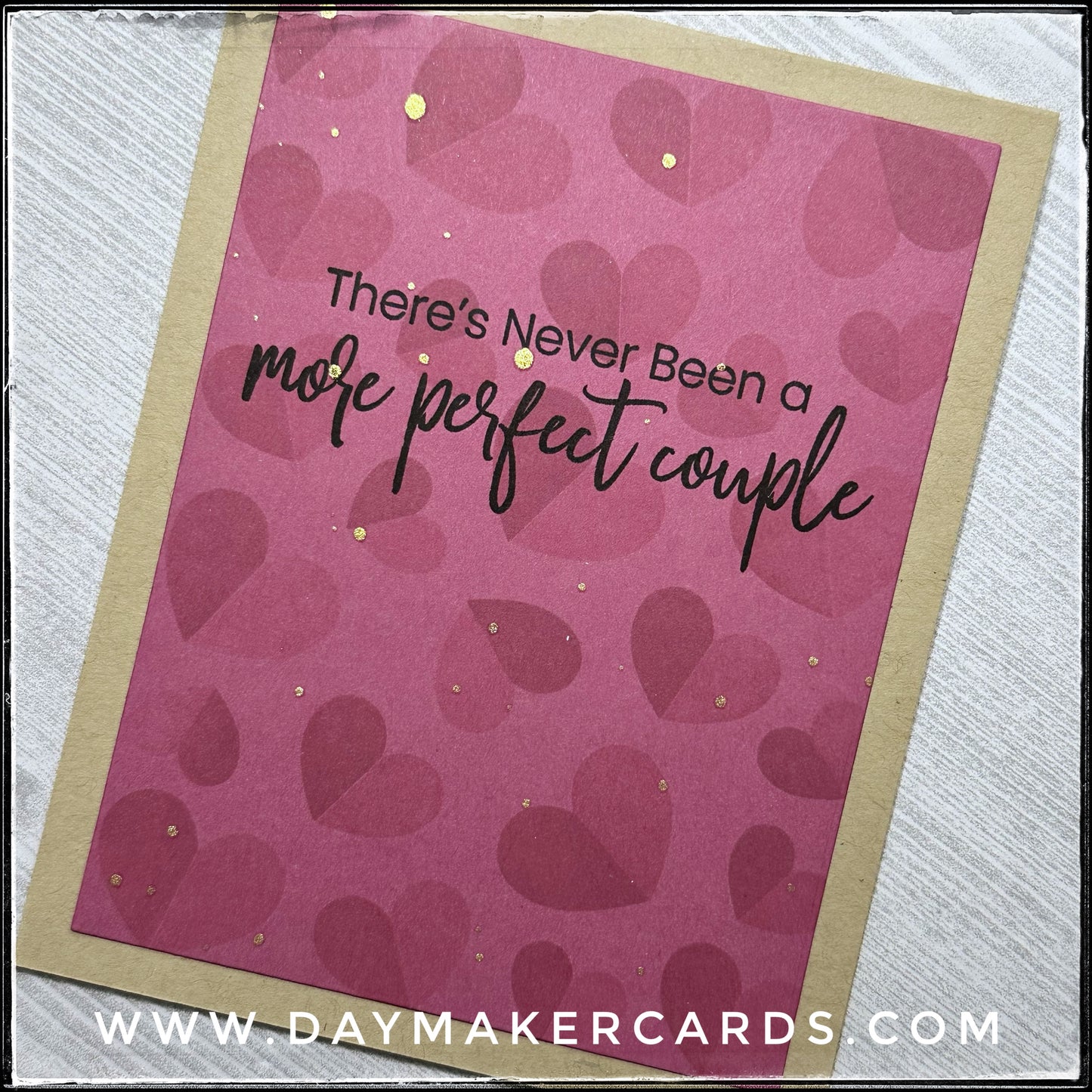 More Perfect Couple Handmade Card