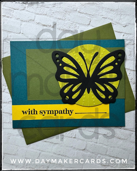 With Sympathy Handmade Card
