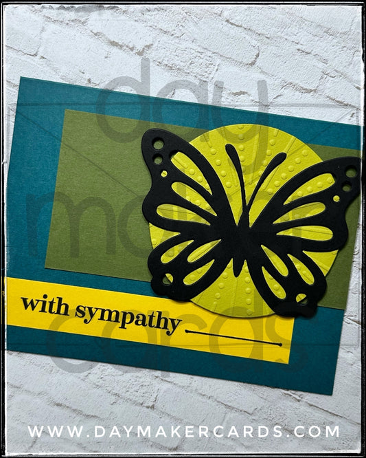 With Sympathy Handmade Card