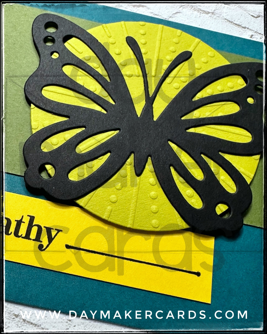 With Sympathy Handmade Card
