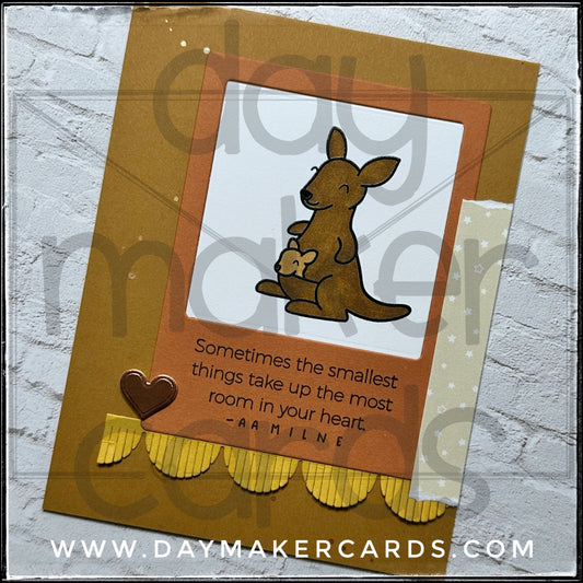 Kangaroo Baby Handmade Card