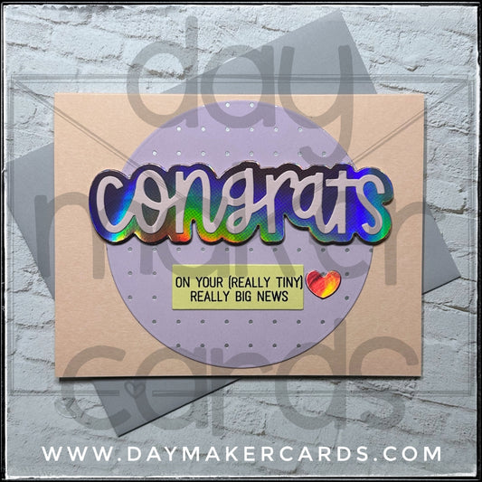 Congrats [Really Tiny] Handmade Card
