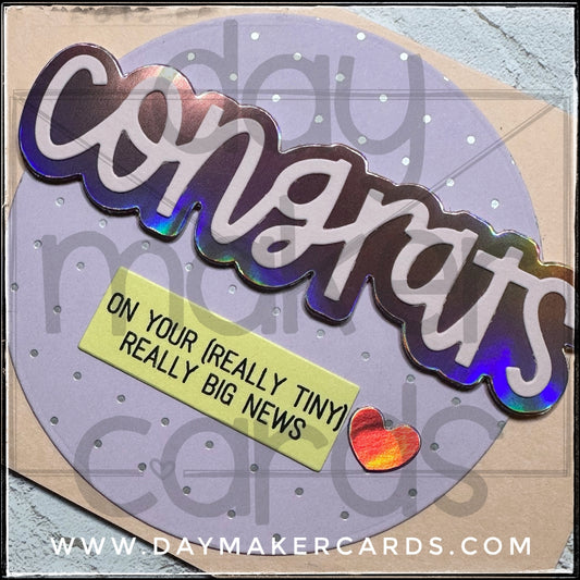 Congrats [Really Tiny] Handmade Card