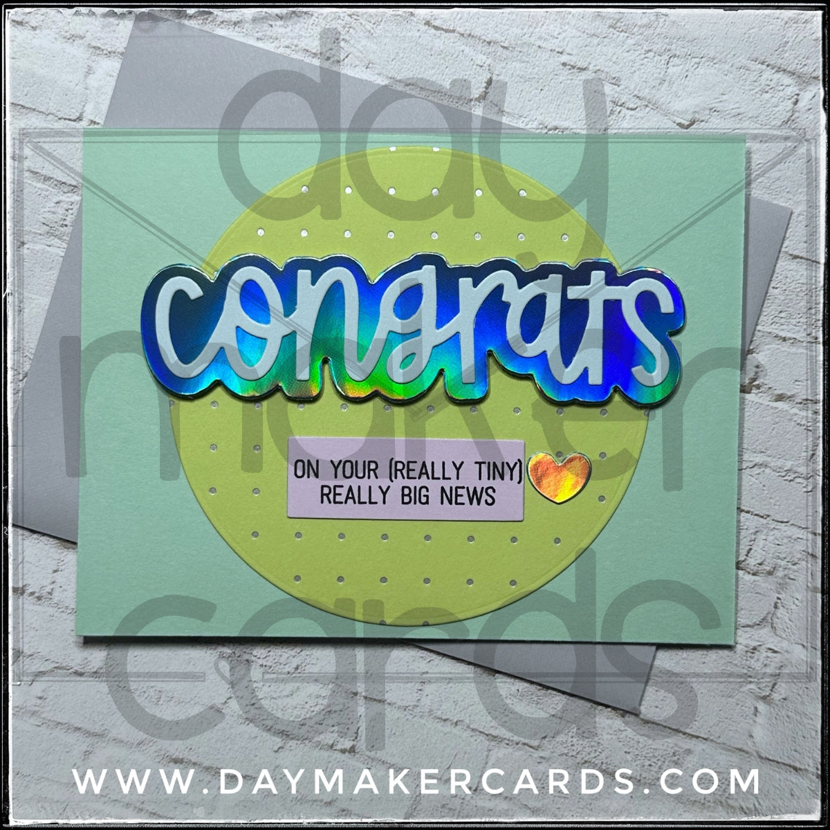 Congrats [Really Tiny] Handmade Card