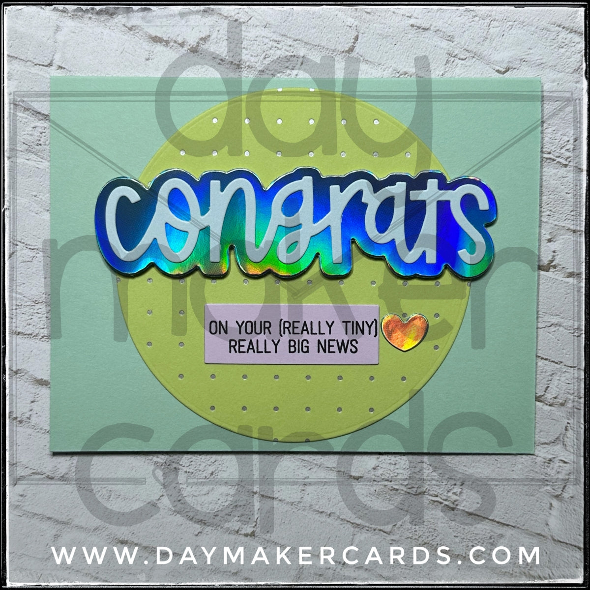 Congrats [Really Tiny] Handmade Card
