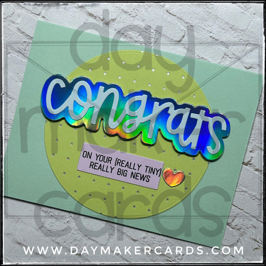 Congrats [Really Tiny] Handmade Card