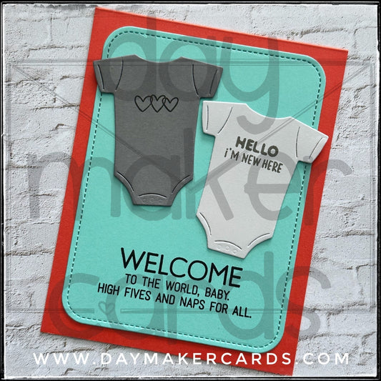 Welcome To The World Baby Handmade Card