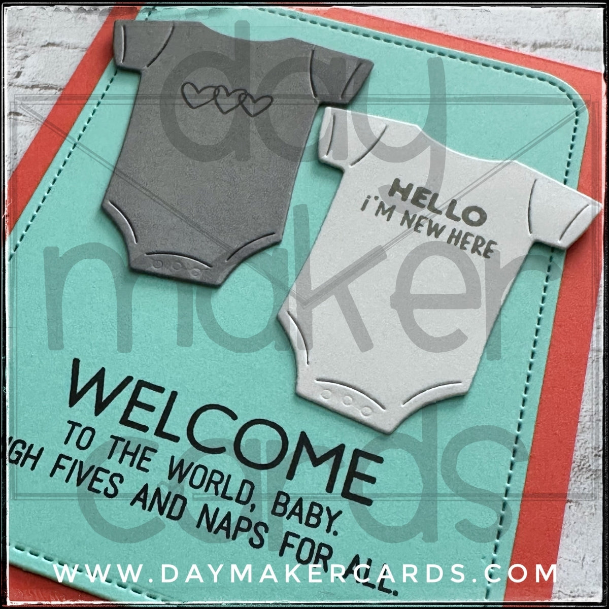 Welcome To The World Baby Handmade Card